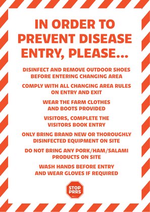 Farm entry sign